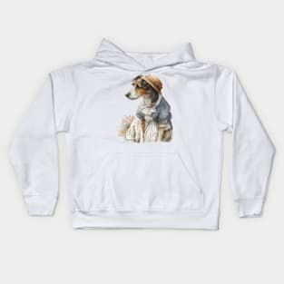 Vintage Mother Dog "Tasha Tudor" style Kids Hoodie